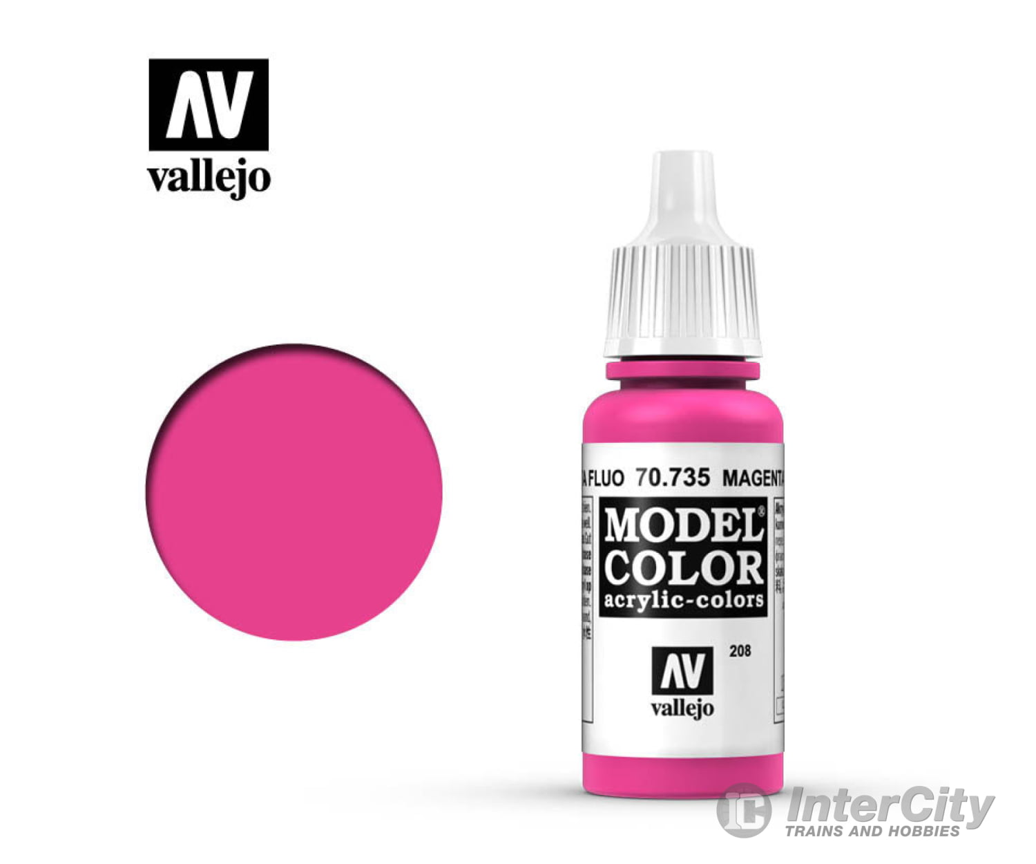 Vallejo 70.735 Model Color Magenta Fluorescent 17ml - Default Title (CH-940-70735)