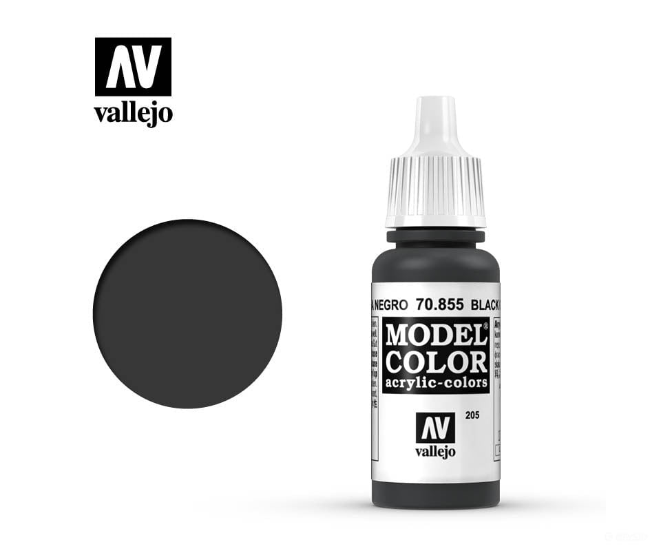 Vallejo 70.855 Model Color Black Glaze 17ml - Default Title (CH-940-70855)