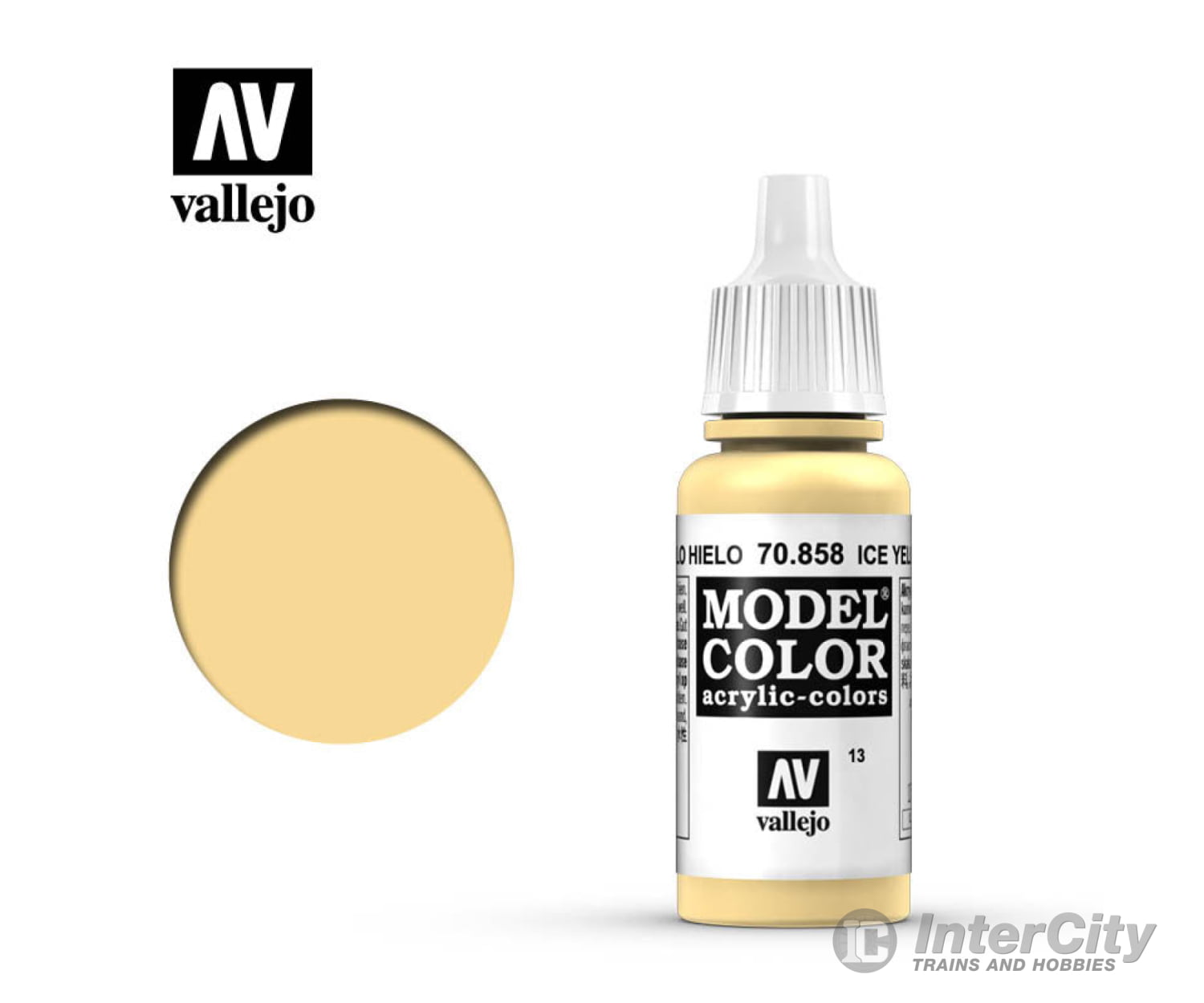 Vallejo 70.858 Model Color Ice Yellow 17ml - Default Title (CH-940-70858)