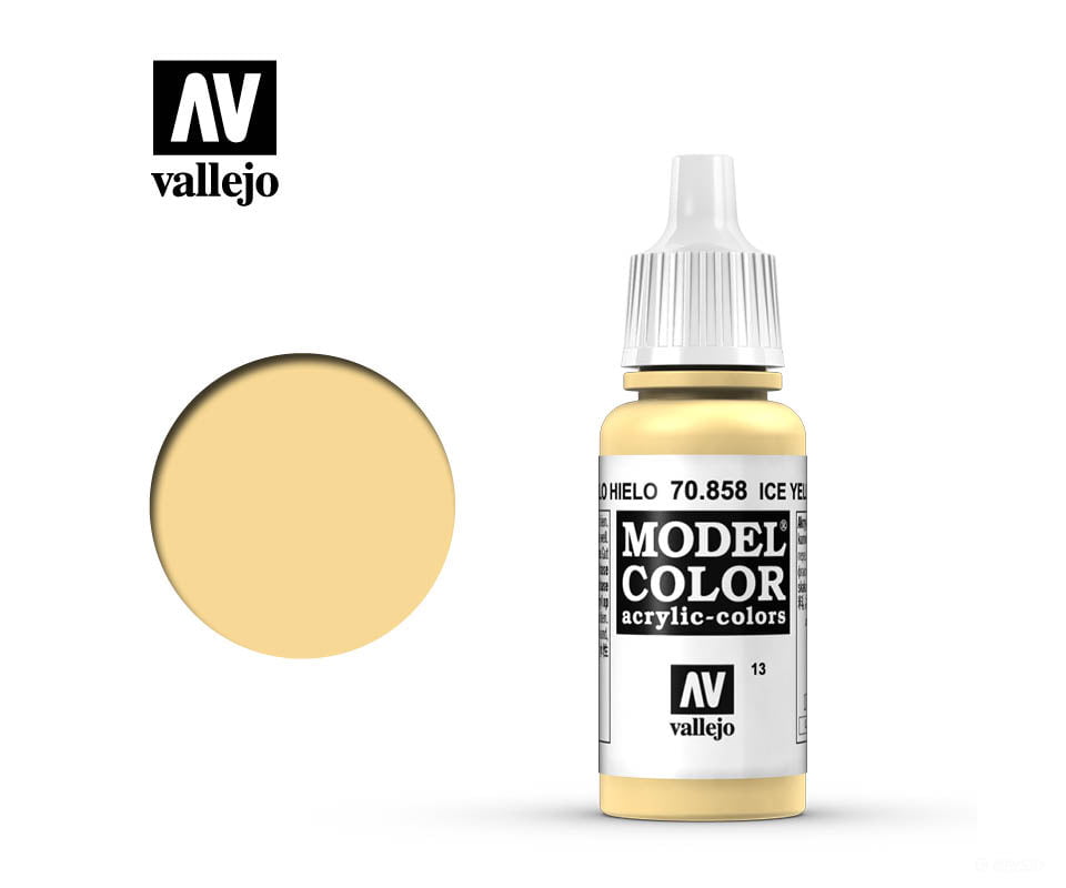 Vallejo 70.858 Model Color Ice Yellow 17ml - Default Title (CH-940-70858)