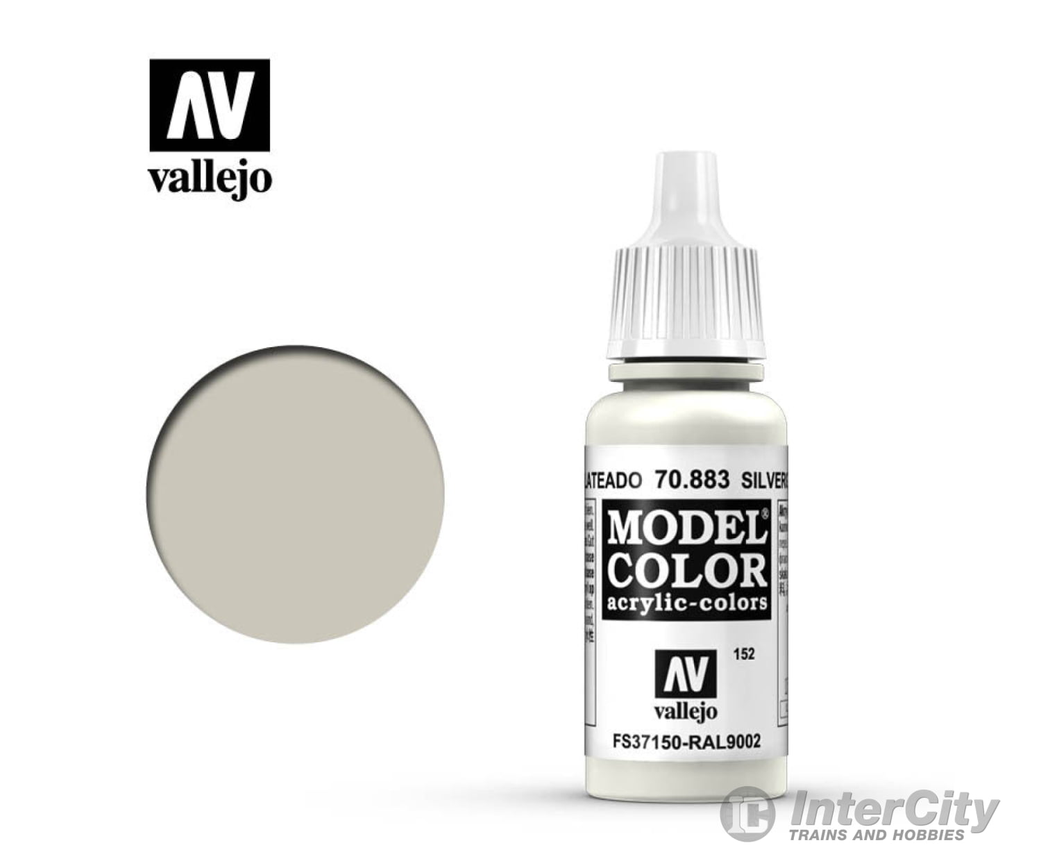 Vallejo 70.883 Model Color Silvergrey FS37150 RAL9002 17ml - Default Title (CH-940-70883)