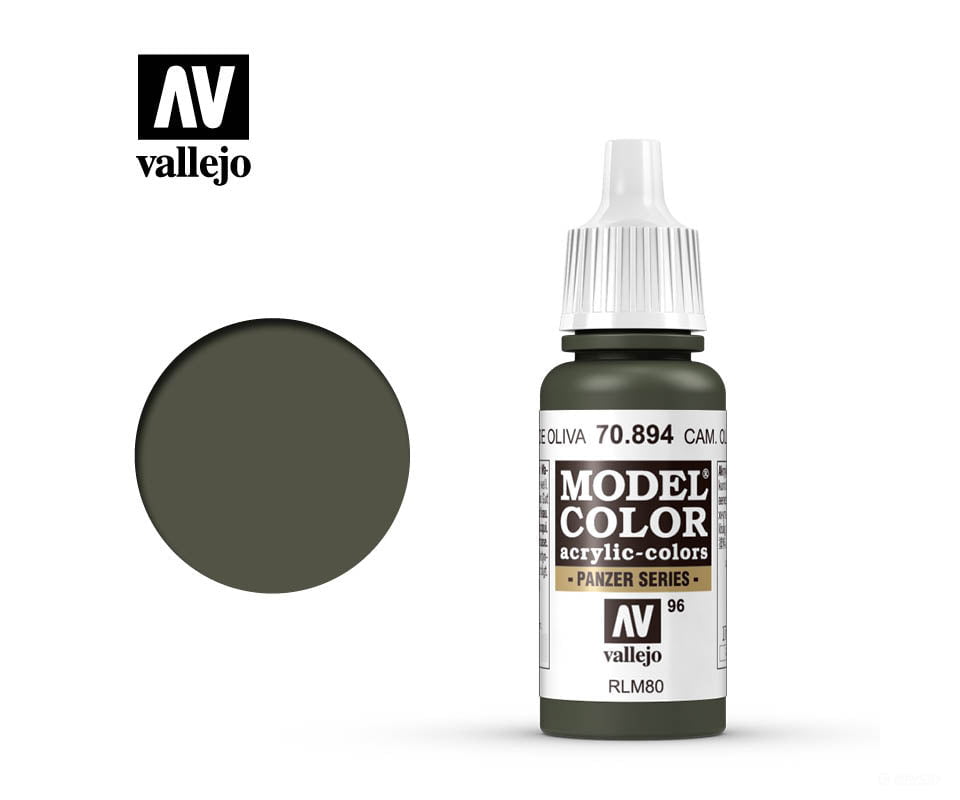 Vallejo 70.894 Model Color Camouflage Olive Green RLM80 17ml - Default Title (CH-940-70894)