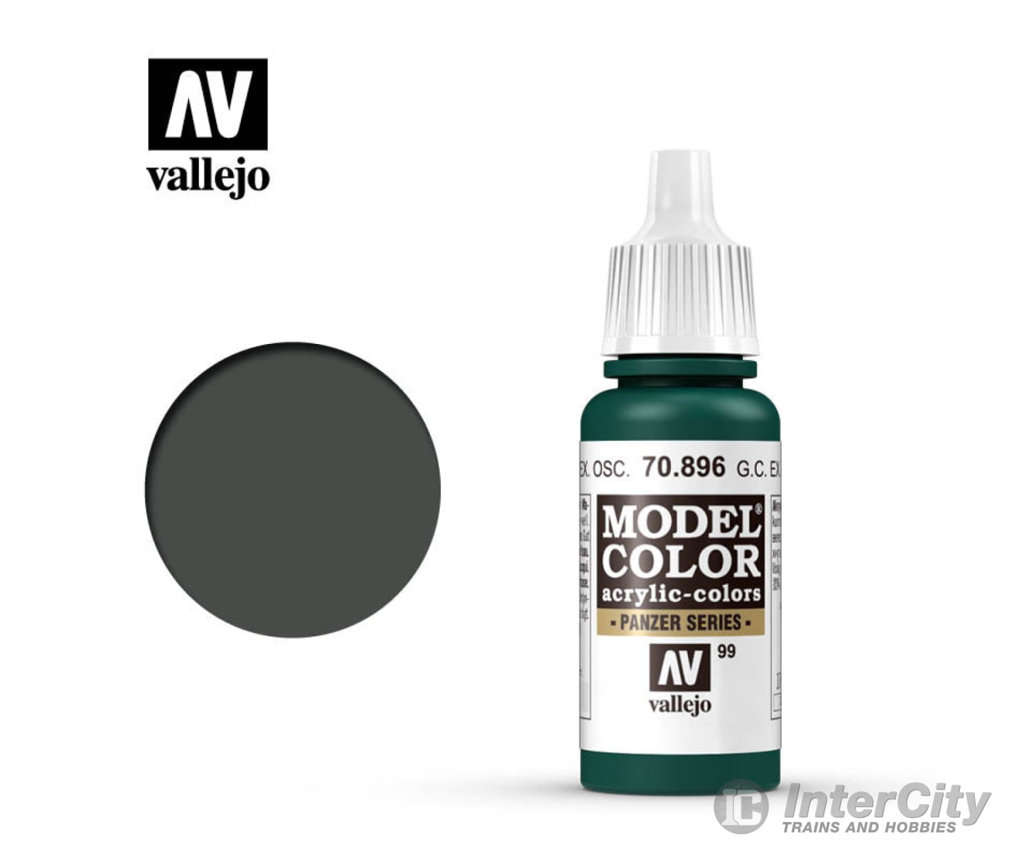 Vallejo 70.896 Model Color German Camouflage Extra Dark Green 17ml - Default Title (CH-940-70896)