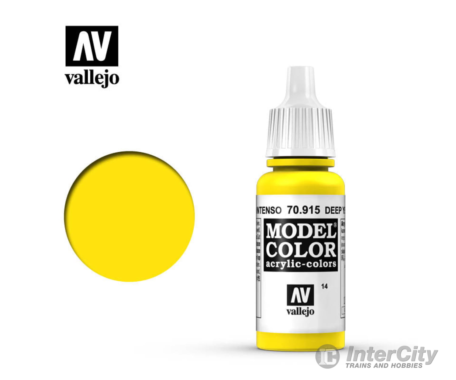 Vallejo 70.915 Model Color Deep Yellow 17ml - Default Title (CH-940-70915)