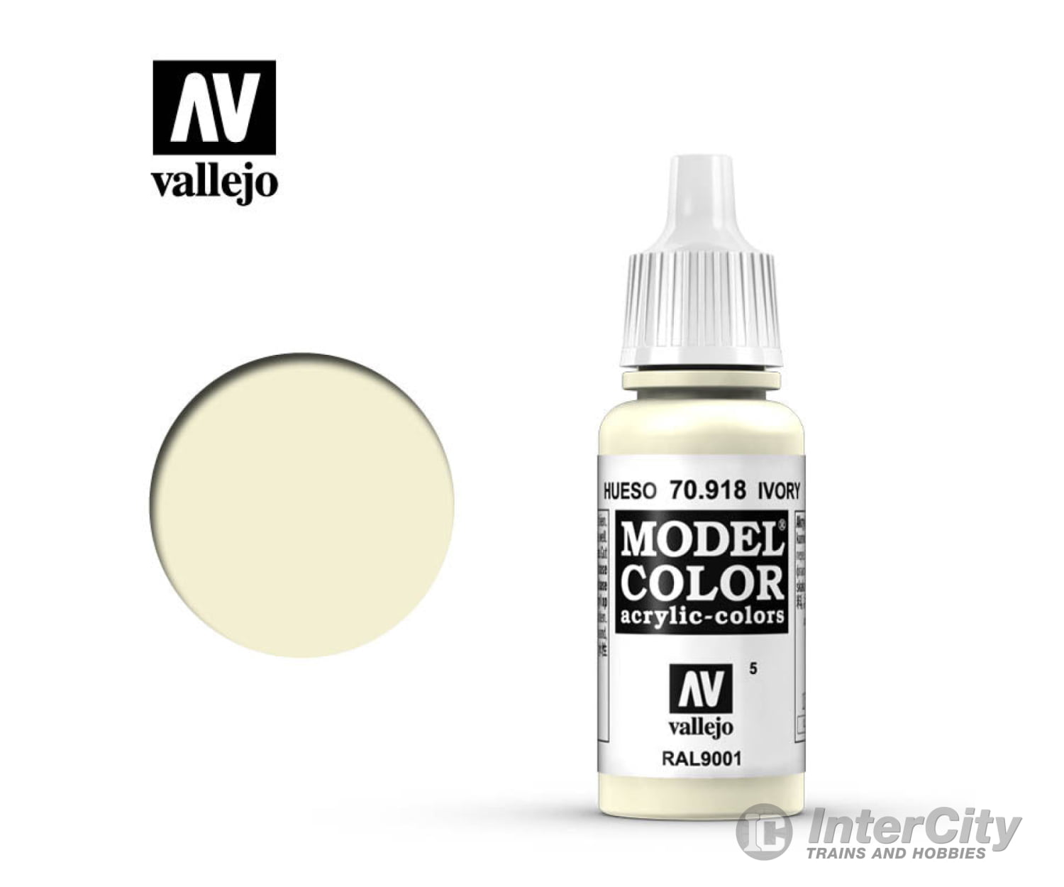 Vallejo 70.918 Model Color Ivory RLM9001 17ml - Default Title (CH-940-70918)