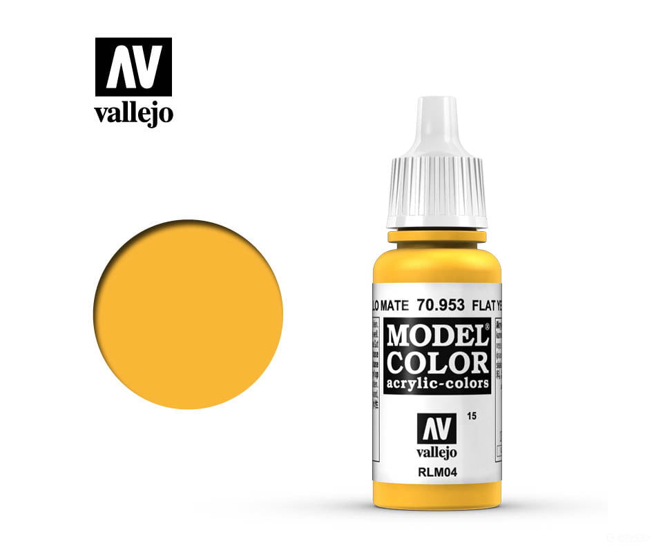 Vallejo 70.953 Model Color Flat Yellow RLM4 17ml - Default Title (CH-940-70953)