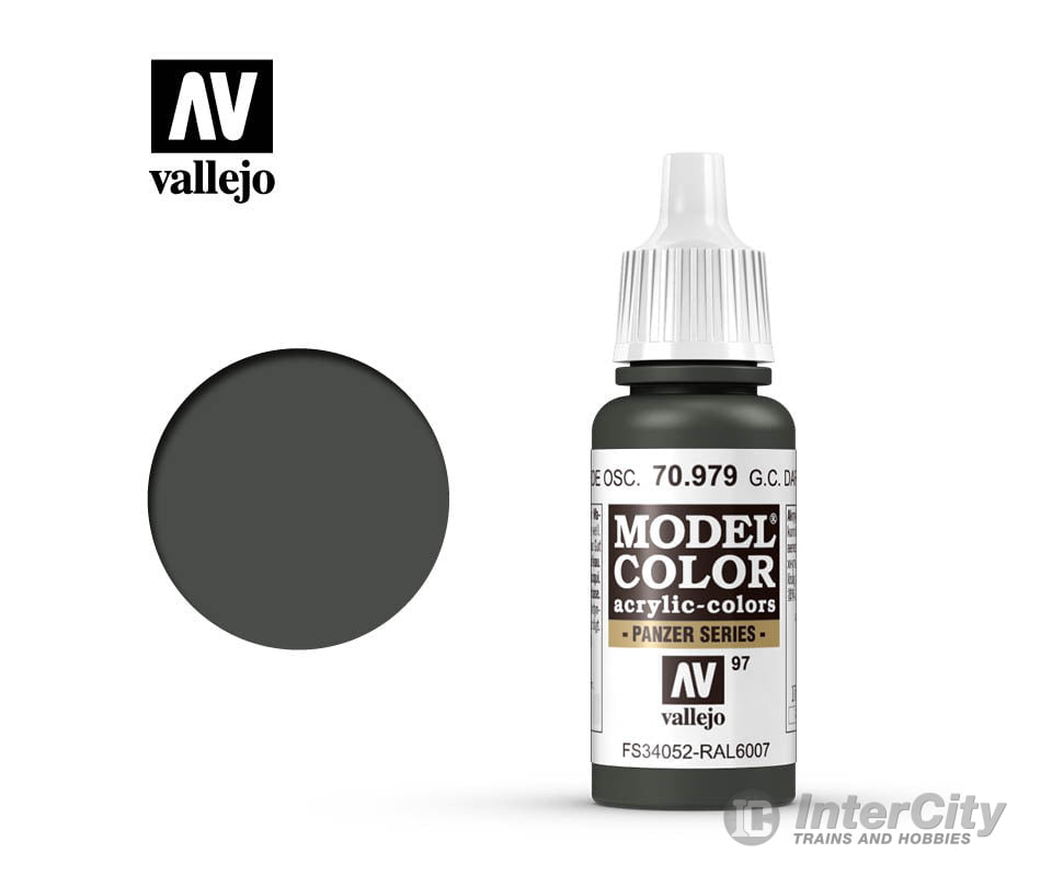 Vallejo 70.979 Model Color German Camouflage Dark Green FS34052 RAL6007 17ml - Default Title (CH-940-70979)