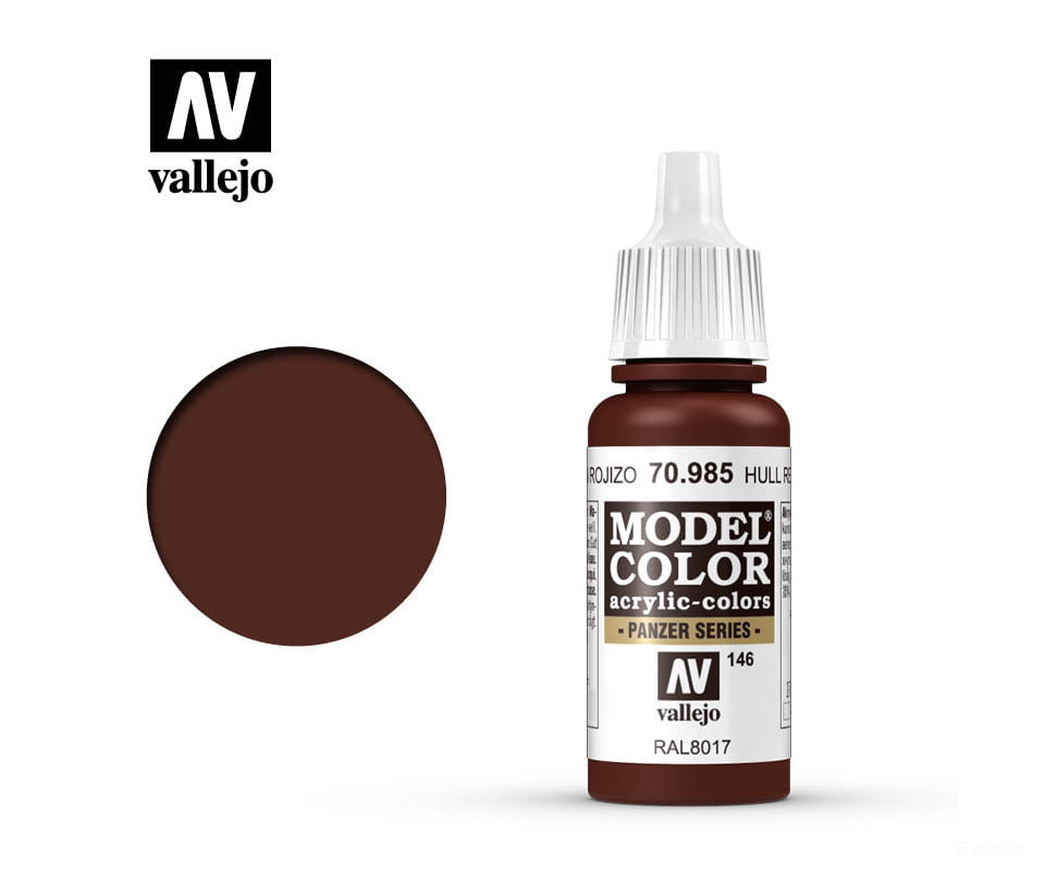 Vallejo 70.985 Model Color Hull Red RAL8017 17ml - Default Title (CH-940-70985)