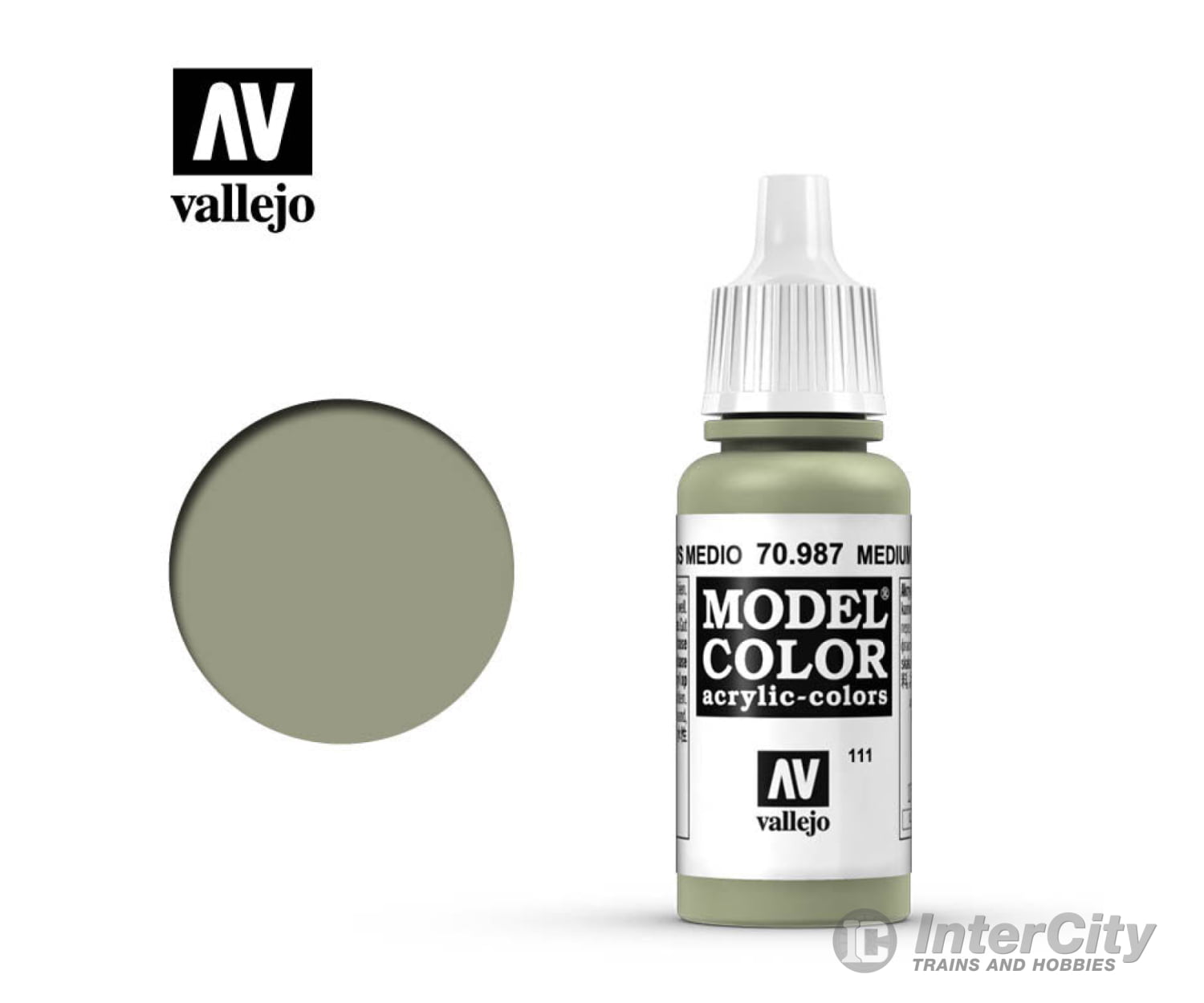 Vallejo 70.987 Model Color Medium Grey 17ml - Default Title (CH-940-70987)