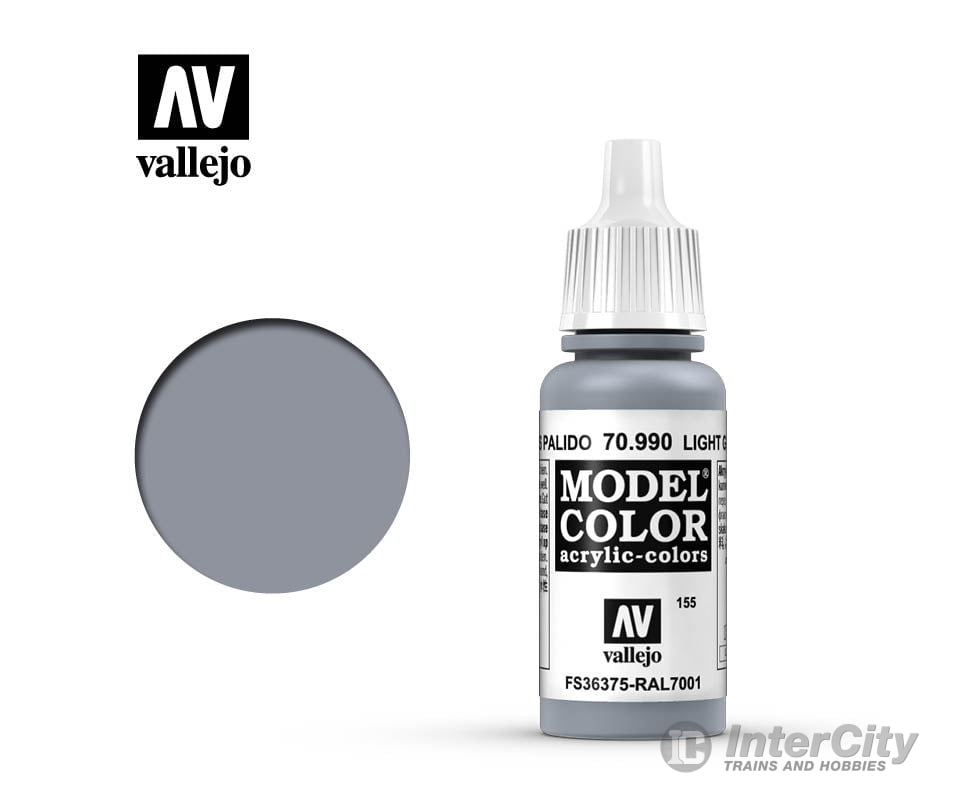 Vallejo 70.990 Model Color Light Grey FS36375 RAL7001 17ml - Default Title (CH-940-70990)