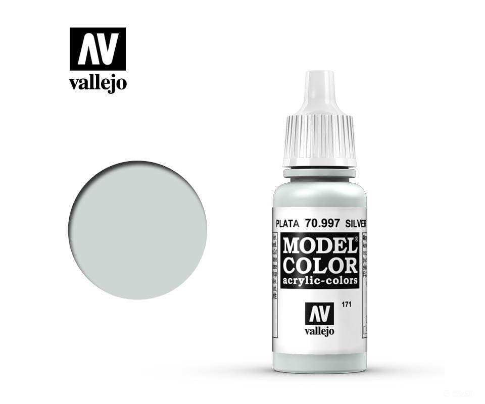 Vallejo 70.997 Model Color Metallic Silver 17ml - Default Title (CH-940-70997)