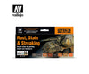 Vallejo 70183 70.183 Rust Stain And Streaking Acrylic Paint Set