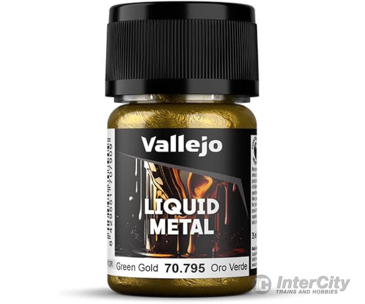 Vallejo 70795 - Liquid Metal - 35ML - Green Gold Paint