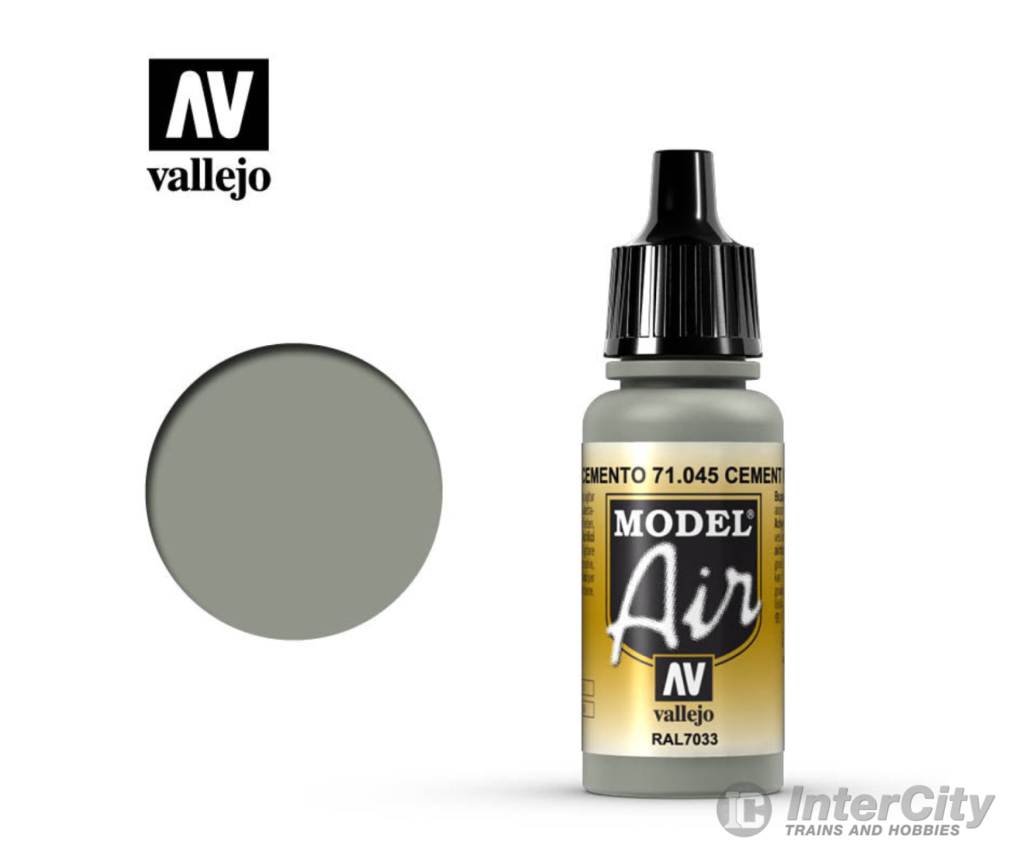 Vallejo 71.045 Model Air Cement Grey RAL7033 17ml - Default Title (CH-940-71045)