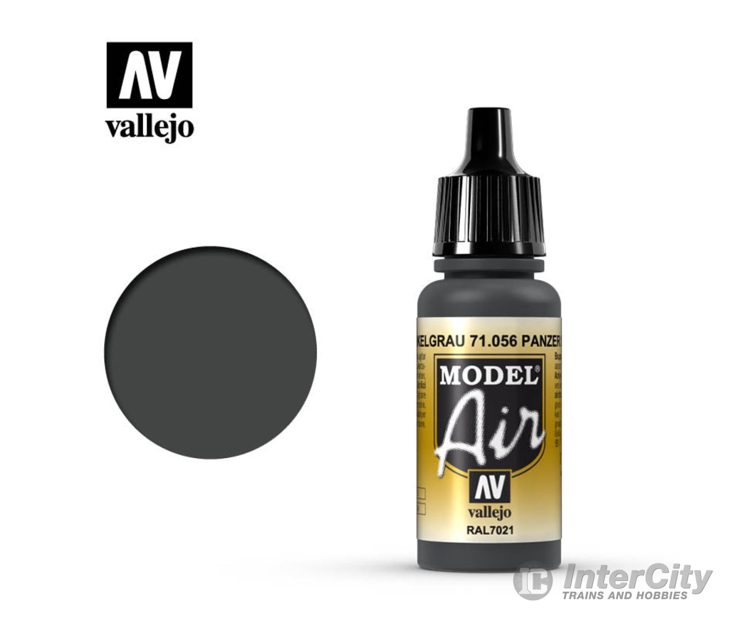 Vallejo 71.056 Model Air Panzer Dark Grey RAL7021 17ml - Default Title (CH-940-71056)