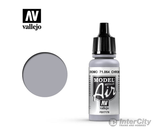 Vallejo 71.064 Model Air Chrome (Metallic) FS17178 17ml - Default Title (CH-940-71064)
