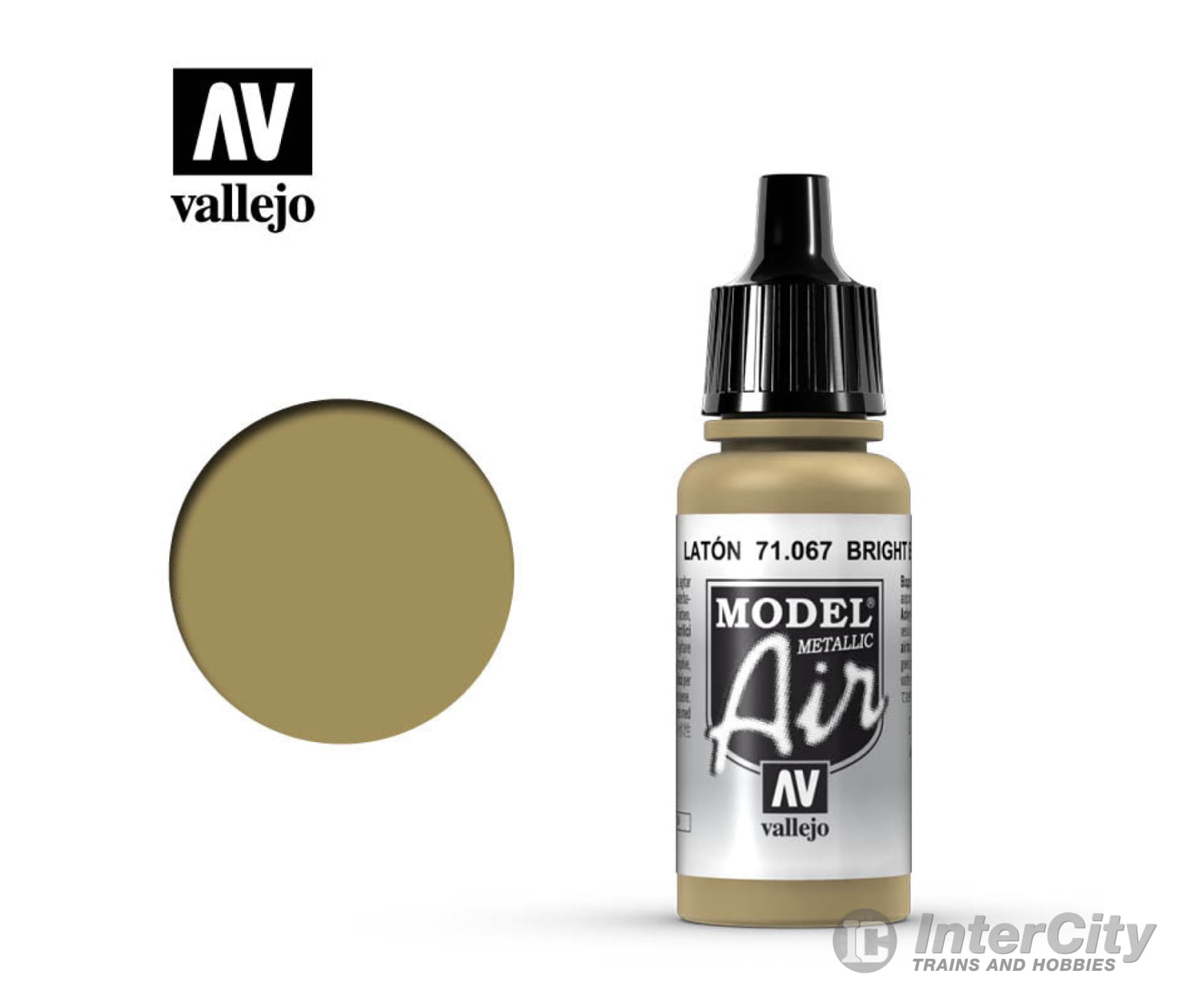 Vallejo 71.067 Model Air Bright Brass (Metallic) 17ml - Default Title (CH-940-71067)