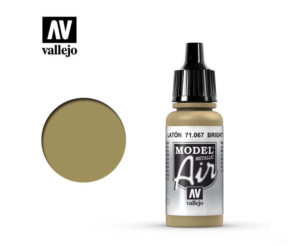 Vallejo 71.067 Model Air Bright Brass (Metallic) 17ml - Default Title (CH-940-71067)