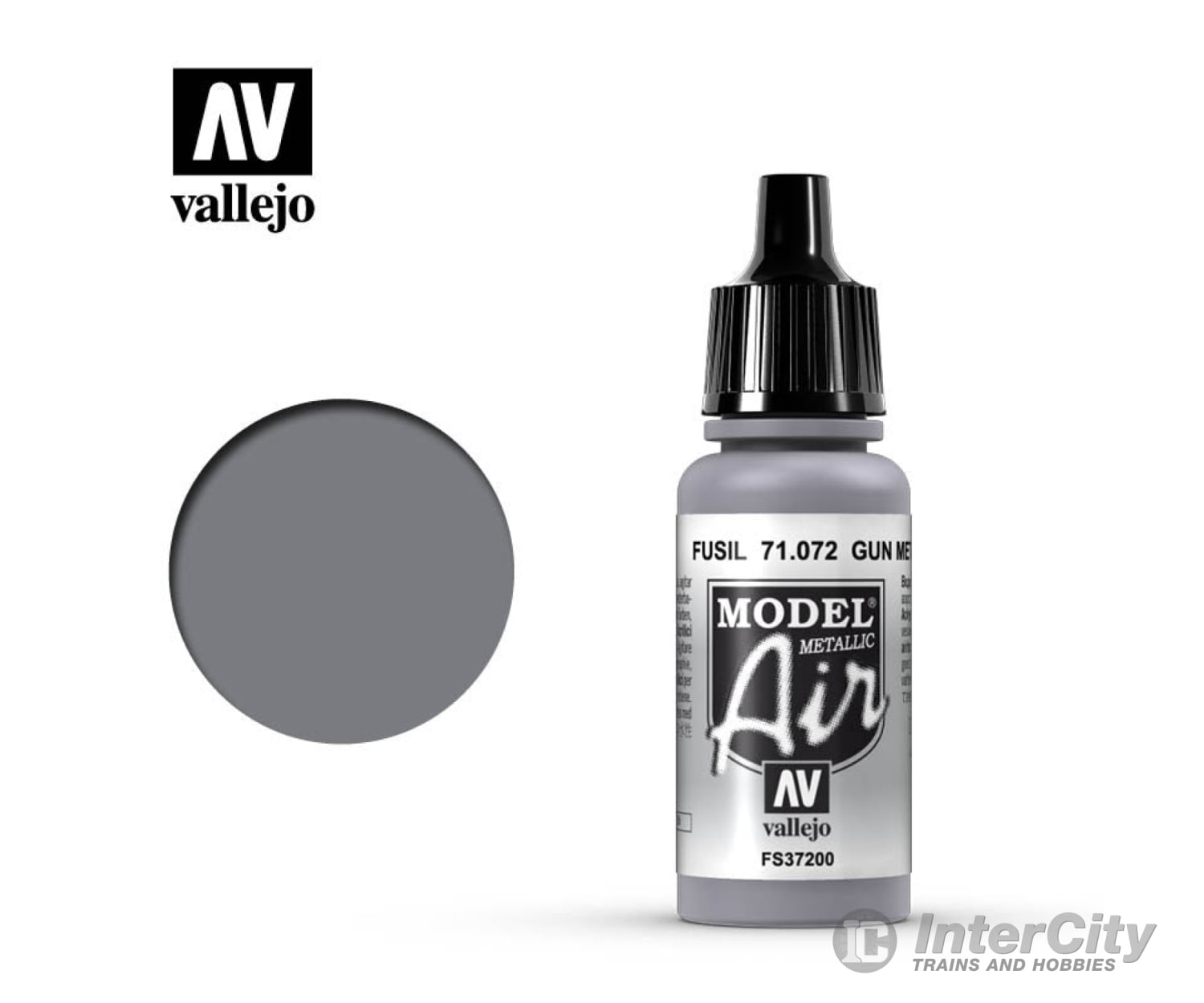 Vallejo 71.072 Model Air Gunmetal (Metallic) FS37200 17ml - Default Title (CH-940-71072)