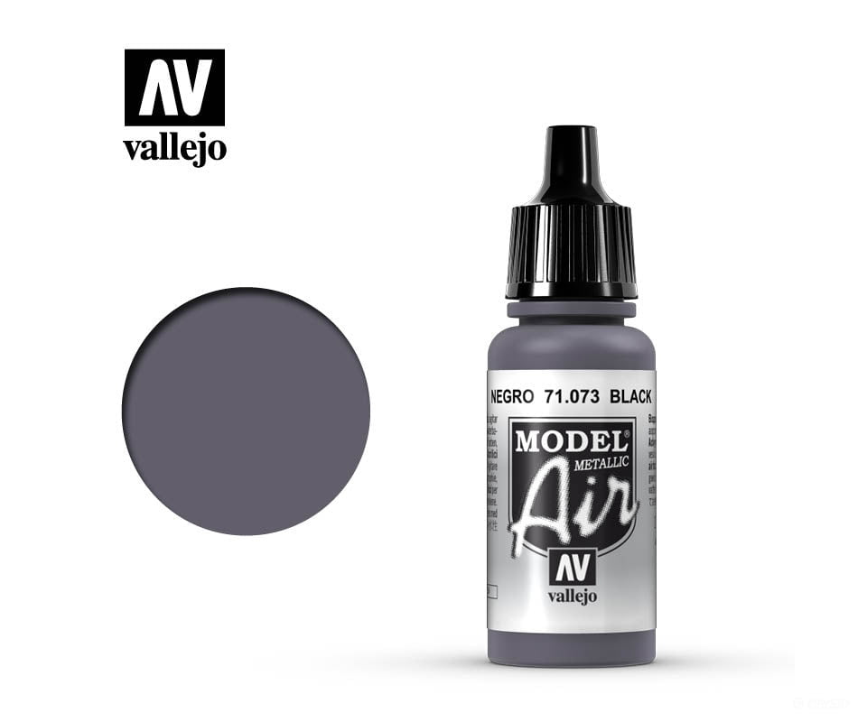 Vallejo 71.073 Model Air Black (Metallic) 17ml - Default Title (CH-940-71073)
