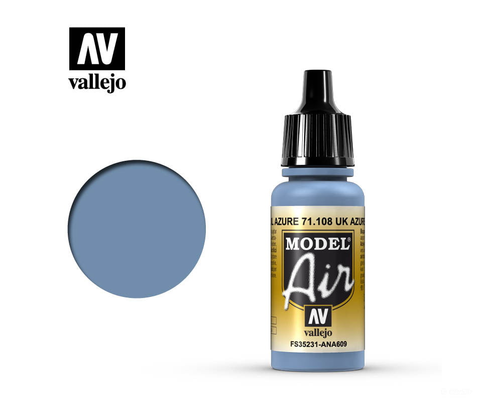 Vallejo 71.108 Model Air Uk Azure Blue FS35231 ana609 17ml - Default Title (CH-940-71108)