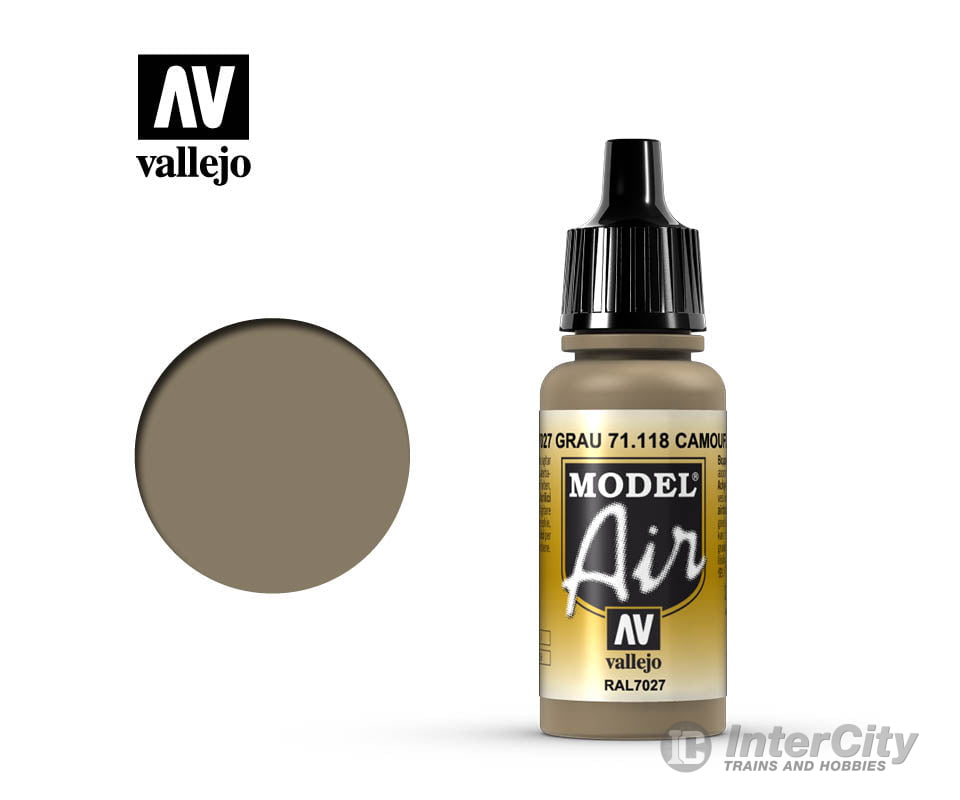 Vallejo 71.118 Model Air Camouflage Grey RAL7027 17ml - Default Title (CH-940-71118)