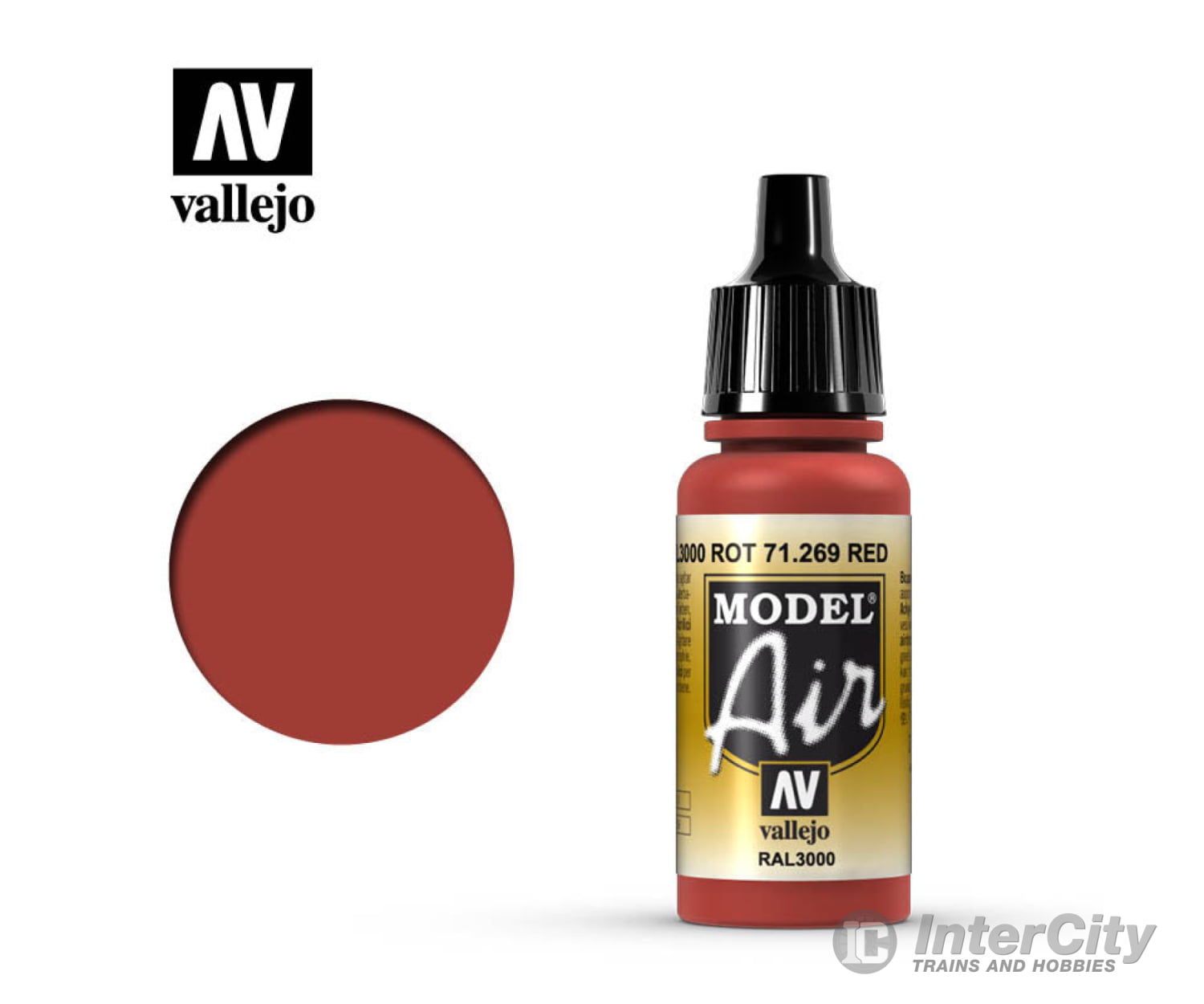 Vallejo 71.269 Model Air Red RAL3000 17ml - Default Title (CH-940-71269)