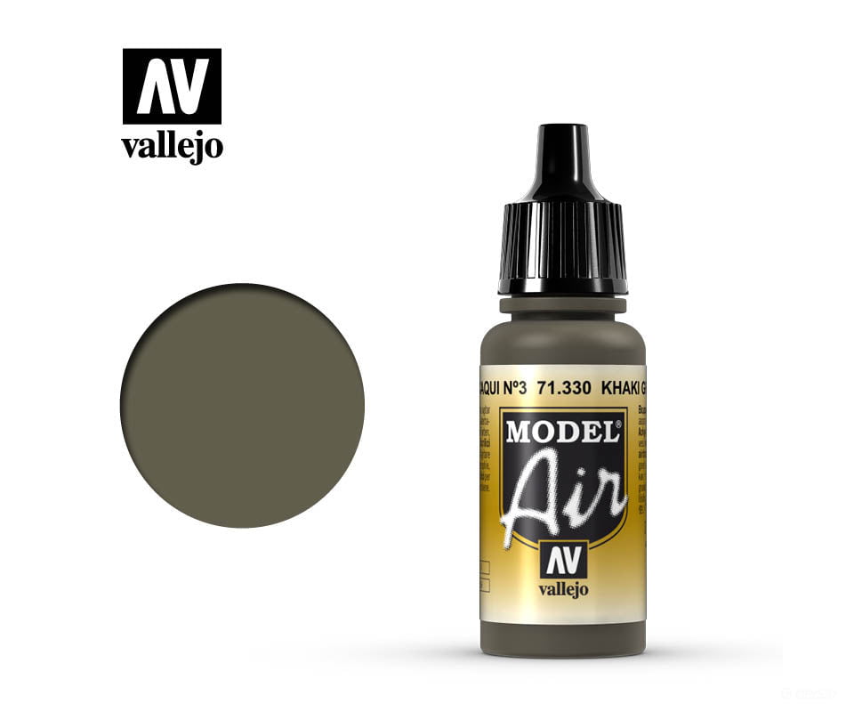 Vallejo 71.330 Model Air Kahki Green Num.3 17ml - Default Title (CH-940-71330)