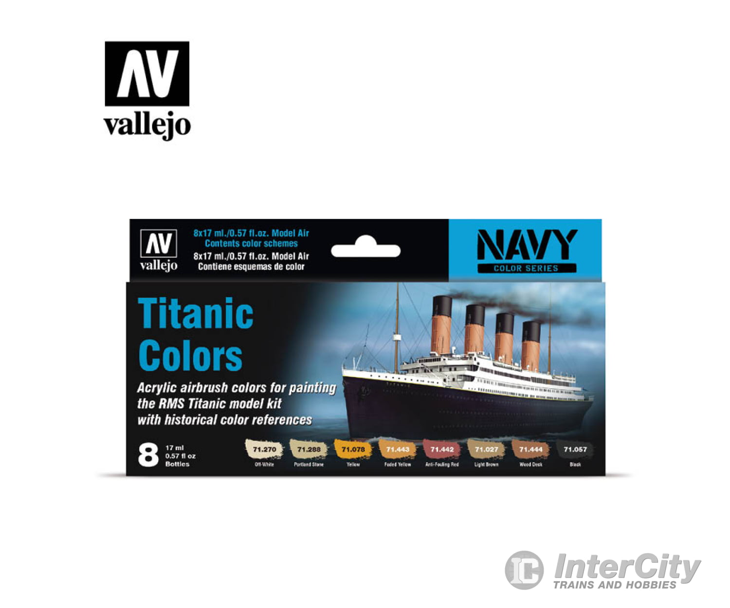 Vallejo 71646 Fantasy Color Series Titanic (8 Colors) (71.646) Paint