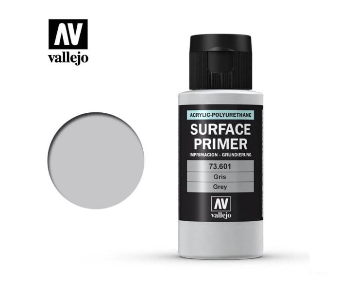 Vallejo 73.601 Grey Primer - Acrylic-Poliurethan 60ml - Default Title (CH-940-73601)