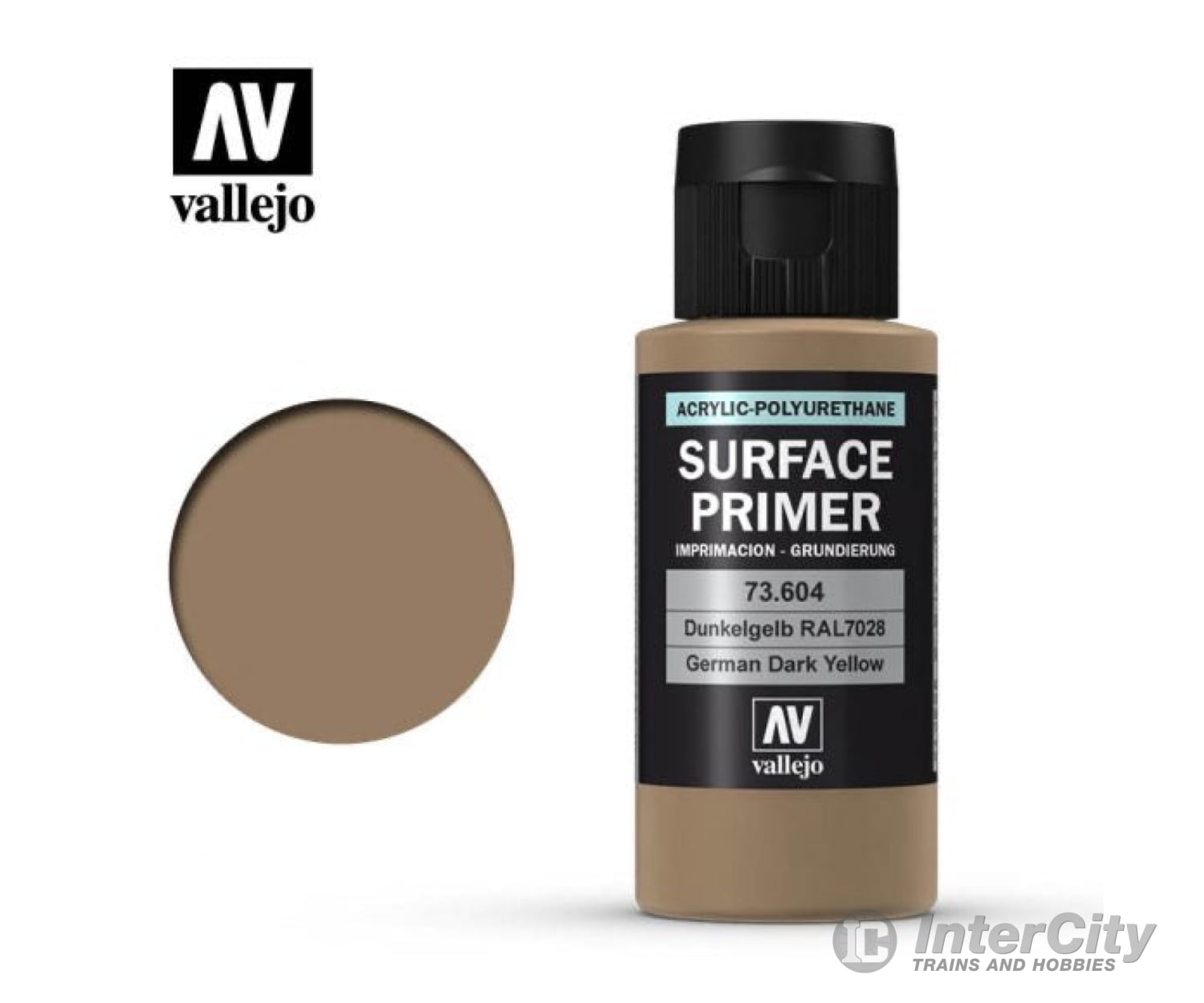 Vallejo 73.604 Surface Primer - Acrylic- German Dark Yellow Ral 7028 - 60ml - Default Title (CH-940-73604)