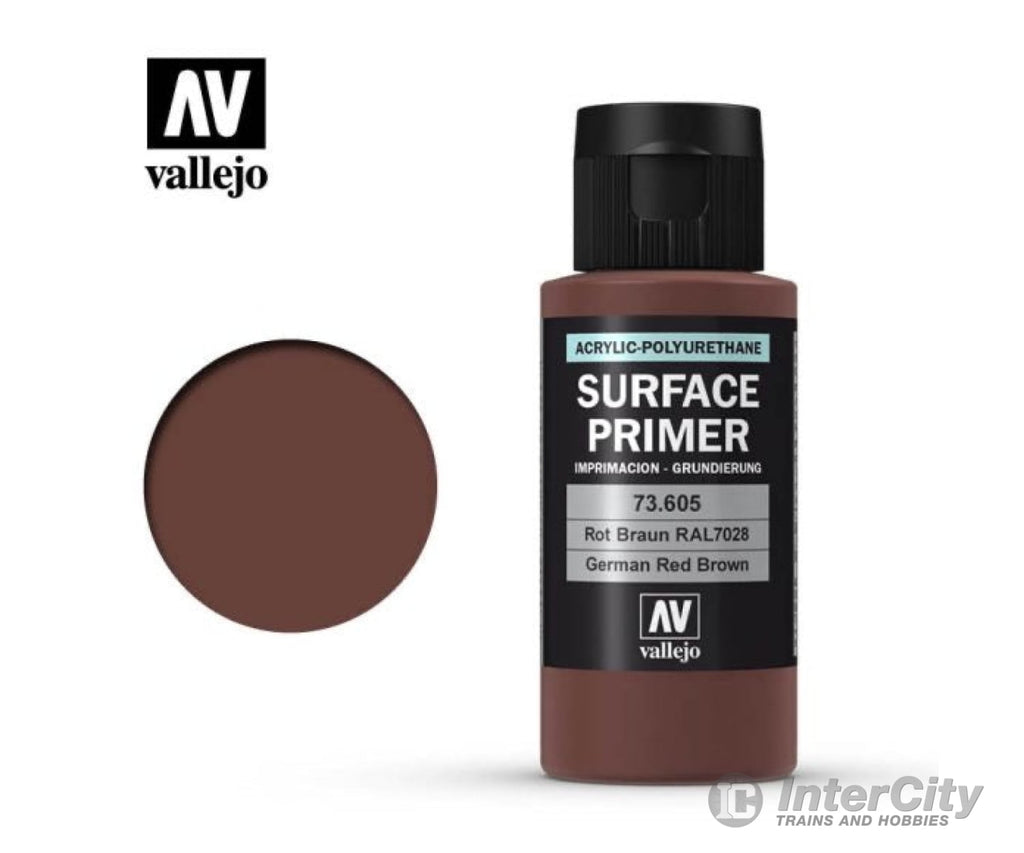 Vallejo 73.605 Surface Primer - Acrylic- German Red Brown Ral 8012 - 60ml - Default Title (CH-940-73605)