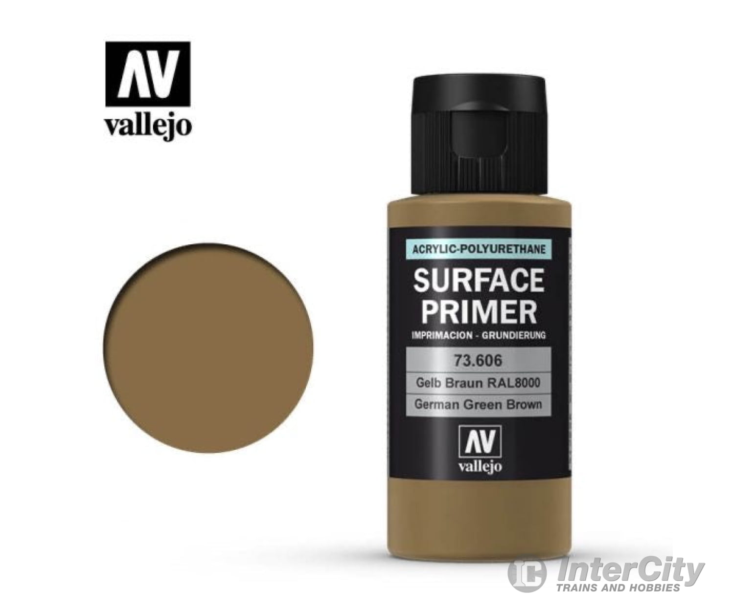 Vallejo 73.606 Surface Primer - Acrylic- German Green Brown Ral 8000 - 60ml - Default Title (CH-940-73606)