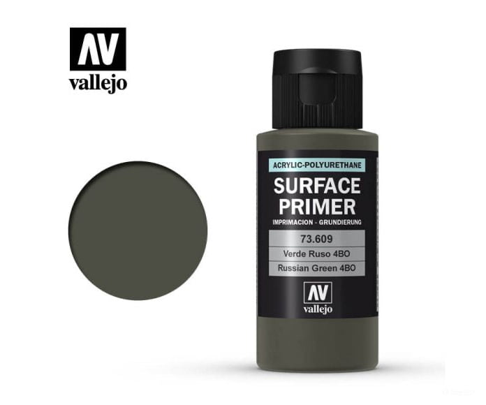 Vallejo 73.609 Surface Primer - Acrylic- Russian Green - 60ml - Default Title (CH-940-73609)