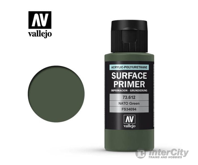 Vallejo 73.612 Surface Primer - Acrylic- Nato Green fs34094 - 60ml - Default Title (CH-940-73612)