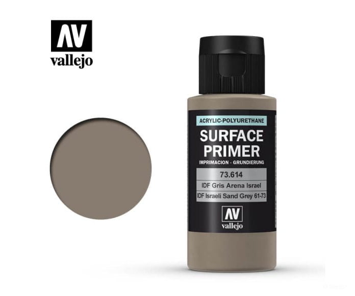 Vallejo 73.614 Surface Primer - Acrylic- Idf Israeli Sand Grey fs30372 - 60ml - Default Title (CH-940-73614)
