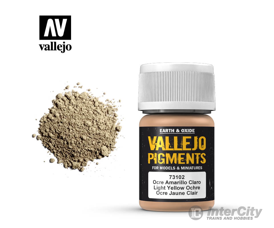 Vallejo 73102 Pigments Light Yellow Ochre 30 Ml Weathering