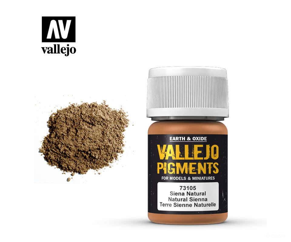 Vallejo 73105 Natural Siena Pigment 30Ml Weathering