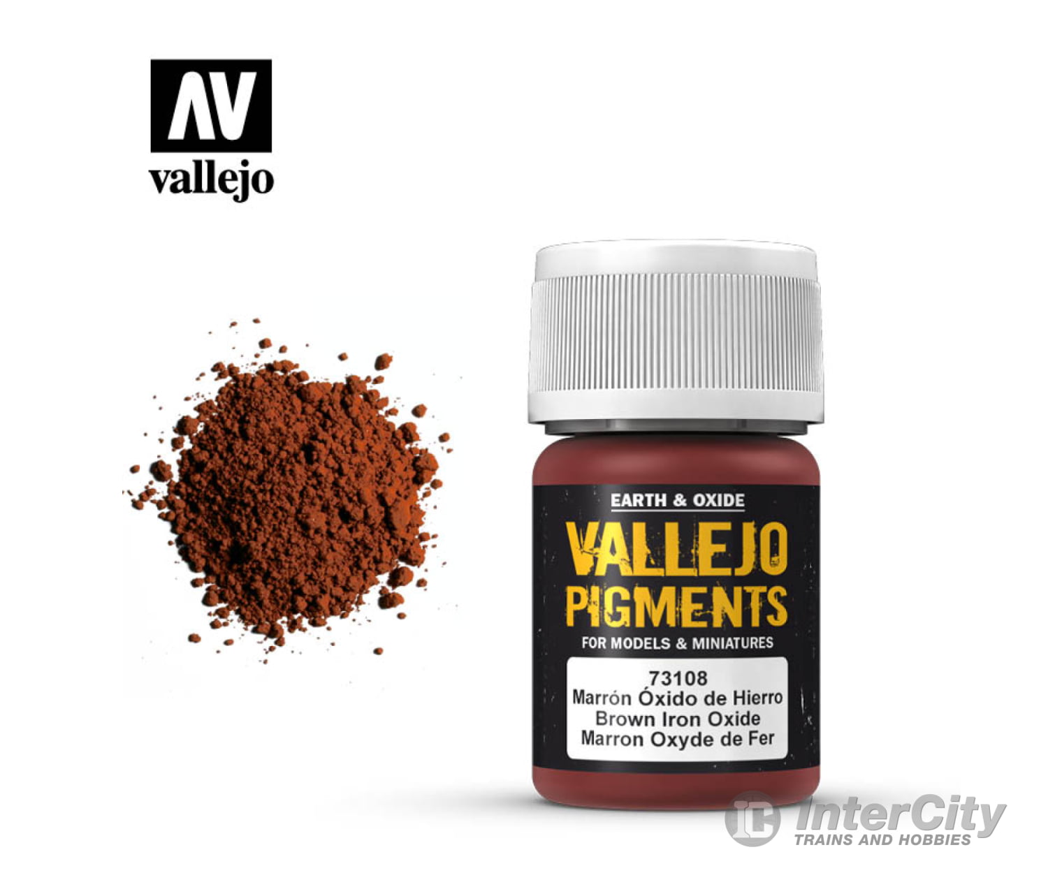 Vallejo 73108 Pigments 73.108 Brown Iron Oxide Weathering