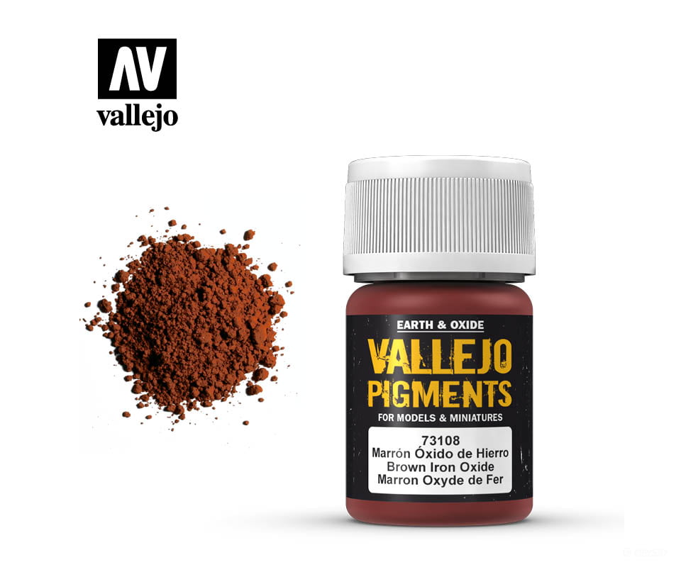 Vallejo 73108 Pigments 73.108 Brown Iron Oxide Weathering