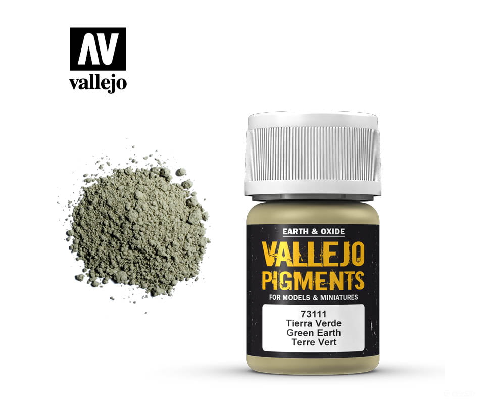 Vallejo 73111 Pigments Green Earth 30 Ml Weathering