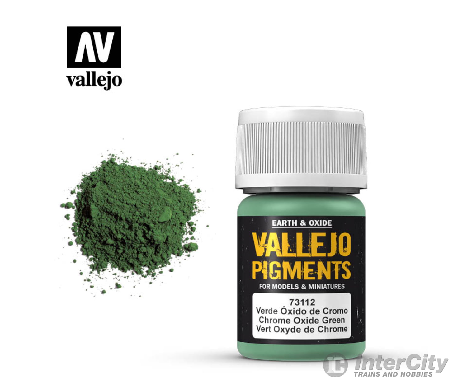 Vallejo 73112 Pigments Chrome Oxide Green 30 Ml Weathering