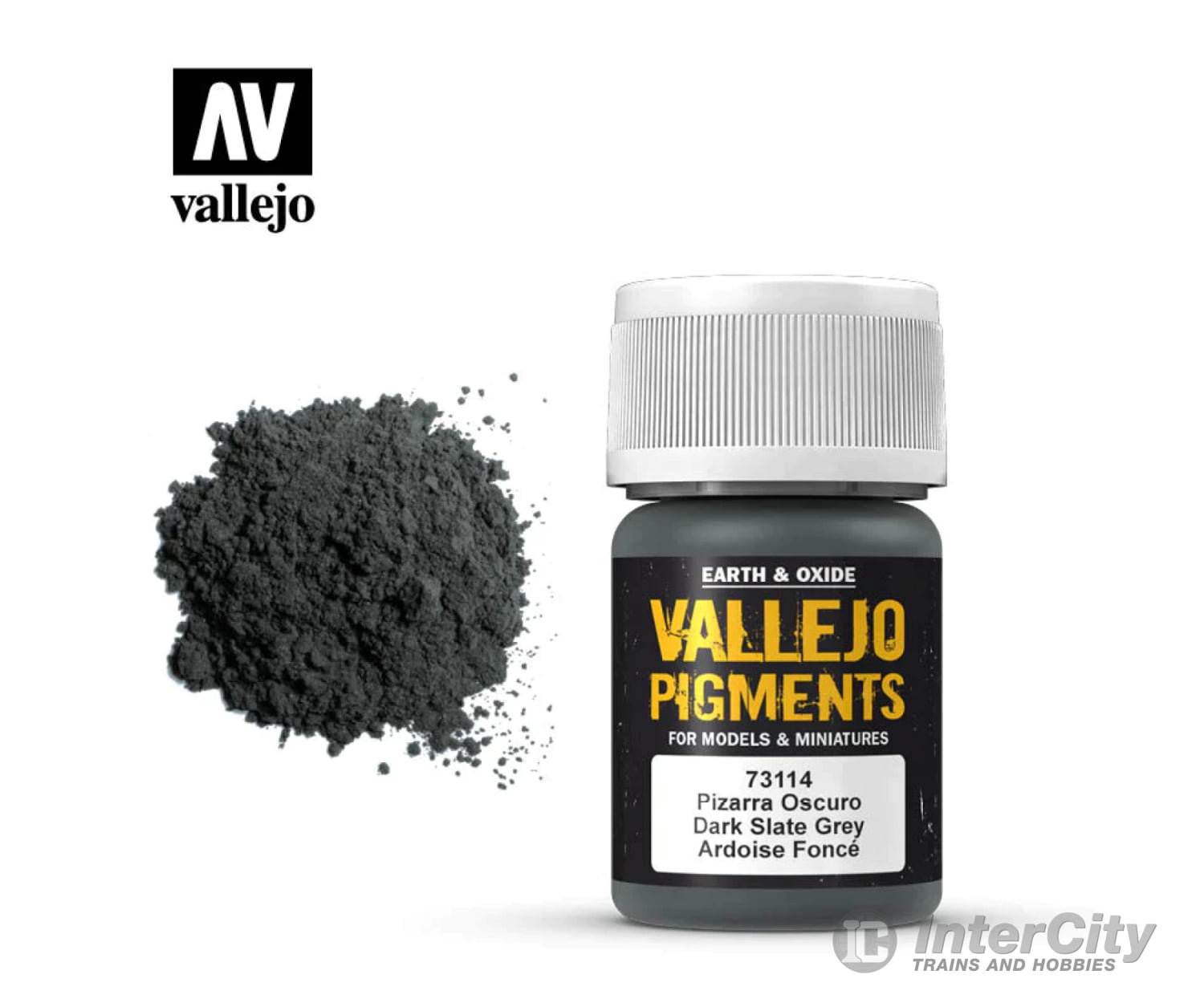 Vallejo 73114 Pigments Dark Slate Grey 30 Ml Weathering