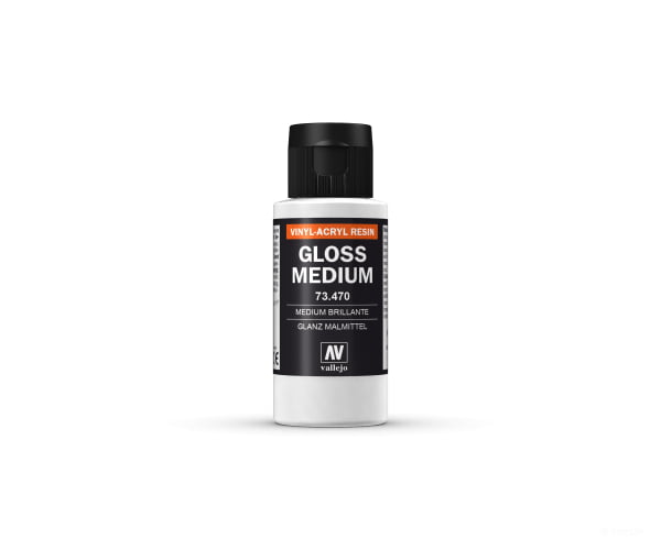Vallejo 73470 Gloss Medium Vinyl Acrylic Resin Auxiliary 60Ml Bottle 73.470 Paint