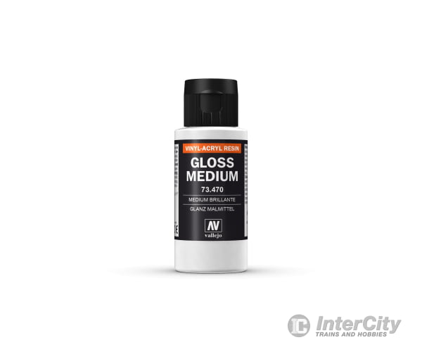 Vallejo 73470 Gloss Medium Vinyl Acrylic Resin Auxiliary 60Ml Bottle 73.470 Paint