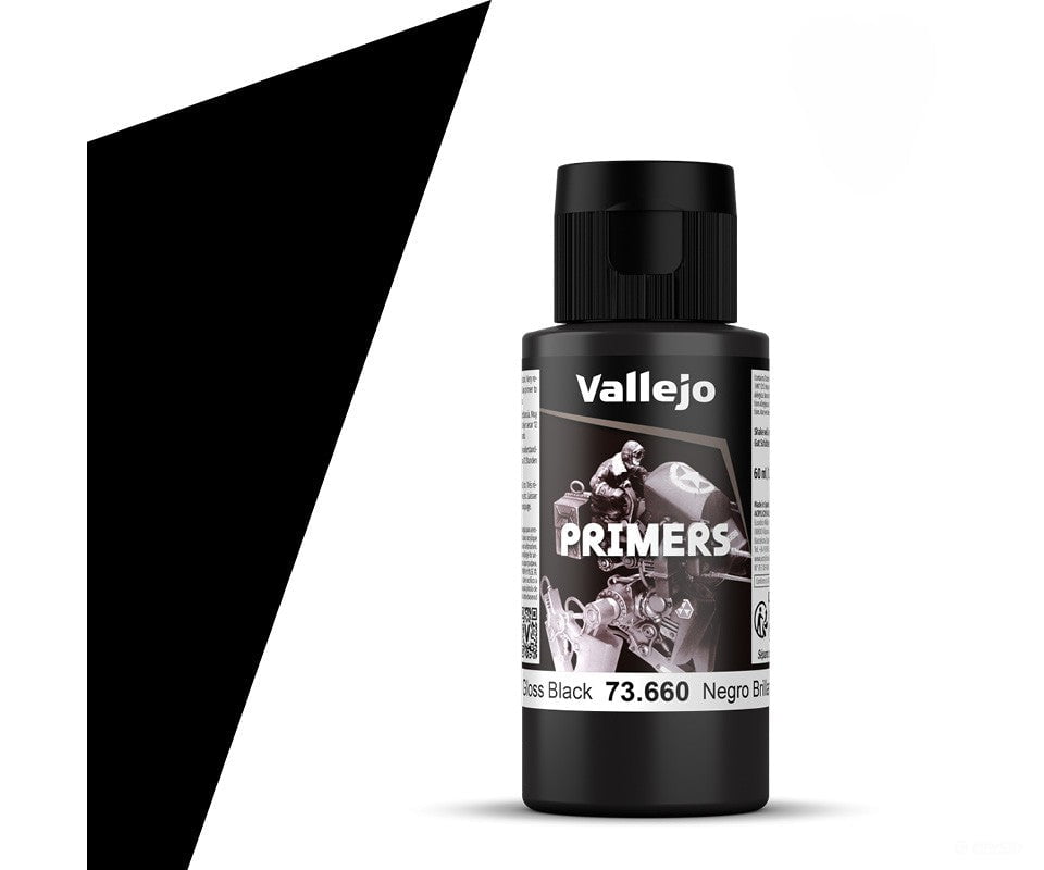 Vallejo 73660 Gloss Black Surface Primer 60 Ml - Paint