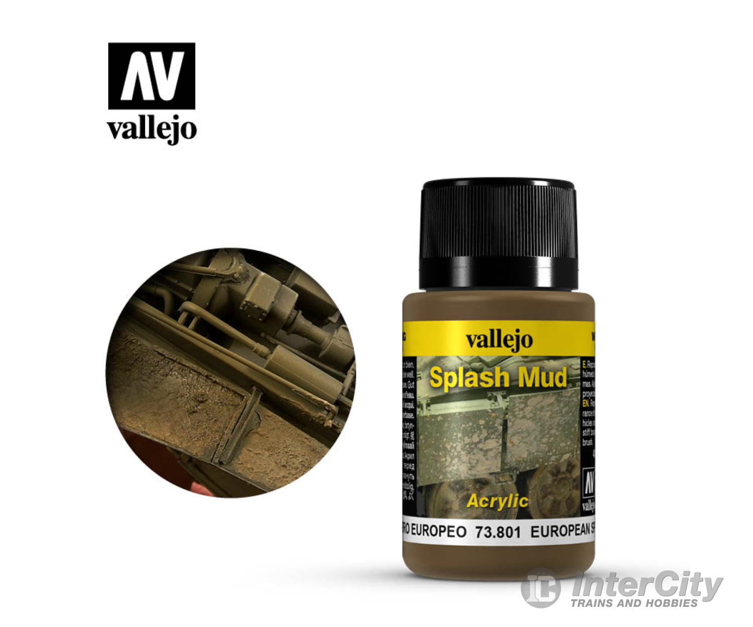 Vallejo 73801 European Splash Mud 40 Ml Weathering