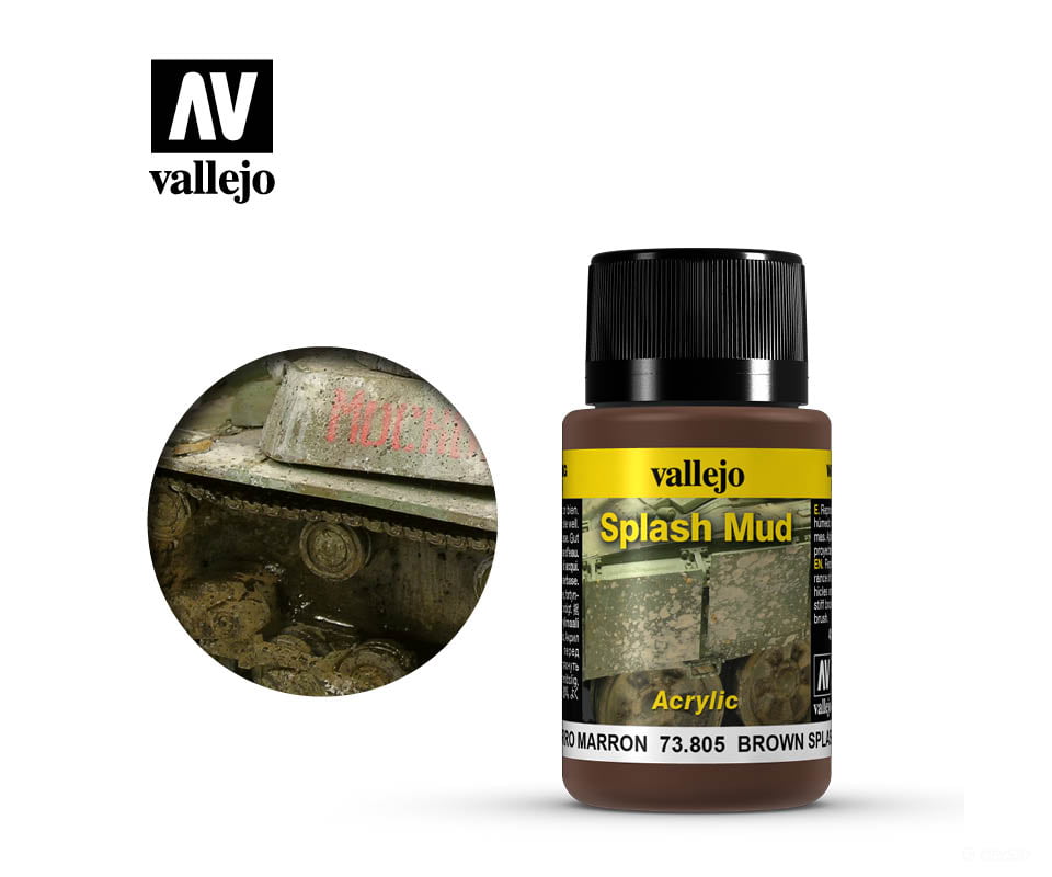 Vallejo 73805 Weathering Effect 73.805 Brown Splash Mud