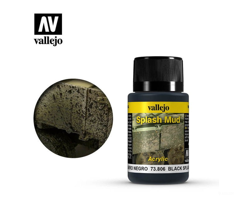 Vallejo 73806 Weathering Effect 73.806 Black Splash Mud