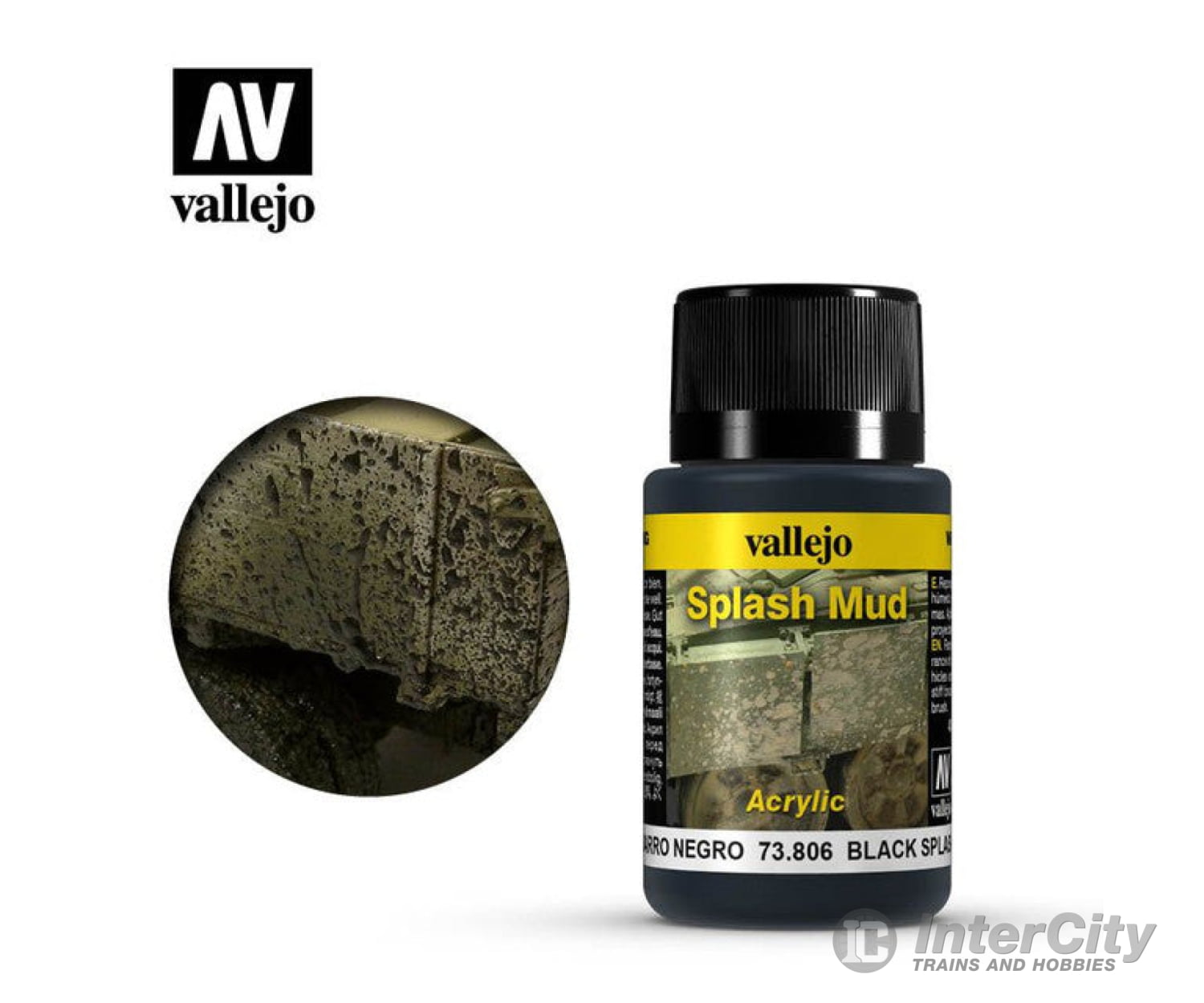 Vallejo 73806 Weathering Effect 73.806 Black Splash Mud